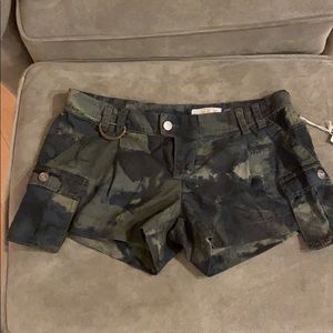 Camouflage cargo shorts